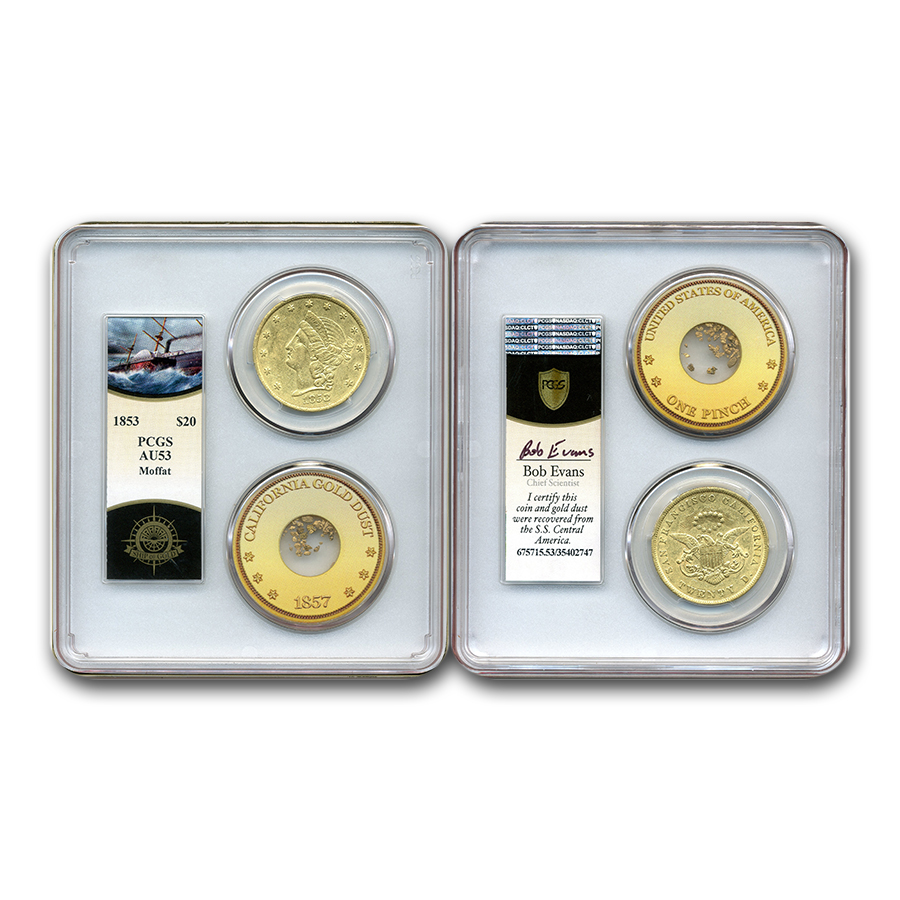 Buy 1853 $20 Moffat & Co Liberty Gold Double Eagle AU-53 PCGS