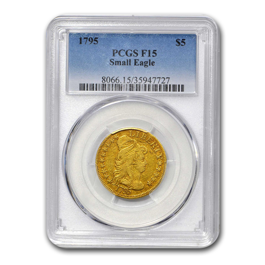 Buy 1795 $5 Capped Bust Gold Half Eagle Fine-15 PCGS (Small Eagle)