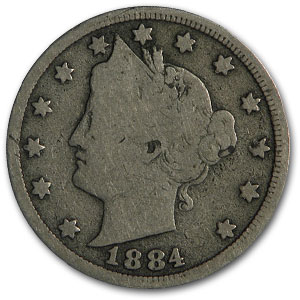 Buy 1884 Liberty Head V Nickel Good