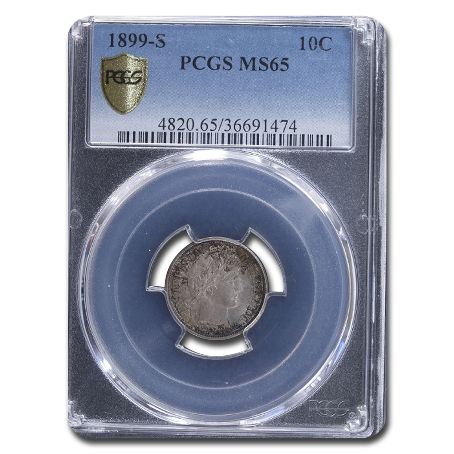 Buy 1899-S Barber Dime MS-65 PCGS