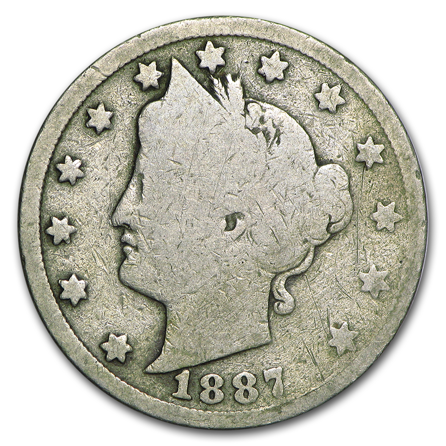 Buy 1887 Liberty Head V Nickel AG