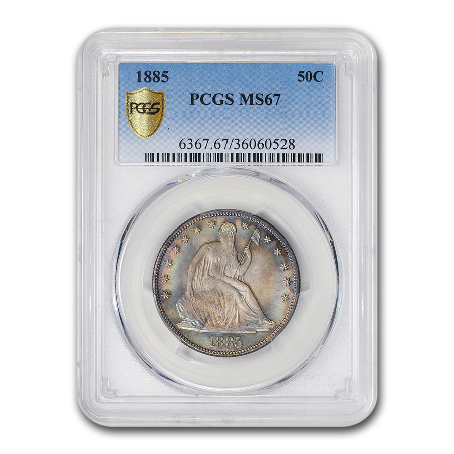 Buy 1885 Liberty Seated Half Dollar MS-67 PCGS