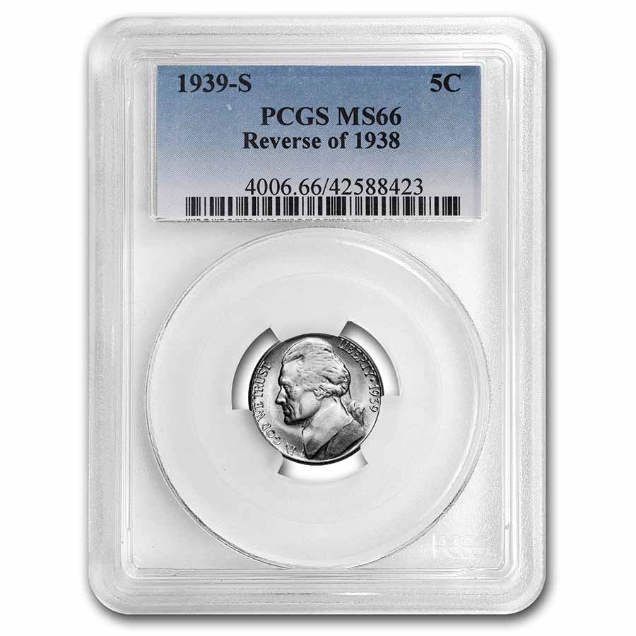 Buy 1939-S Jefferson Nickel MS-66 PCGS (Reverse of 1938)