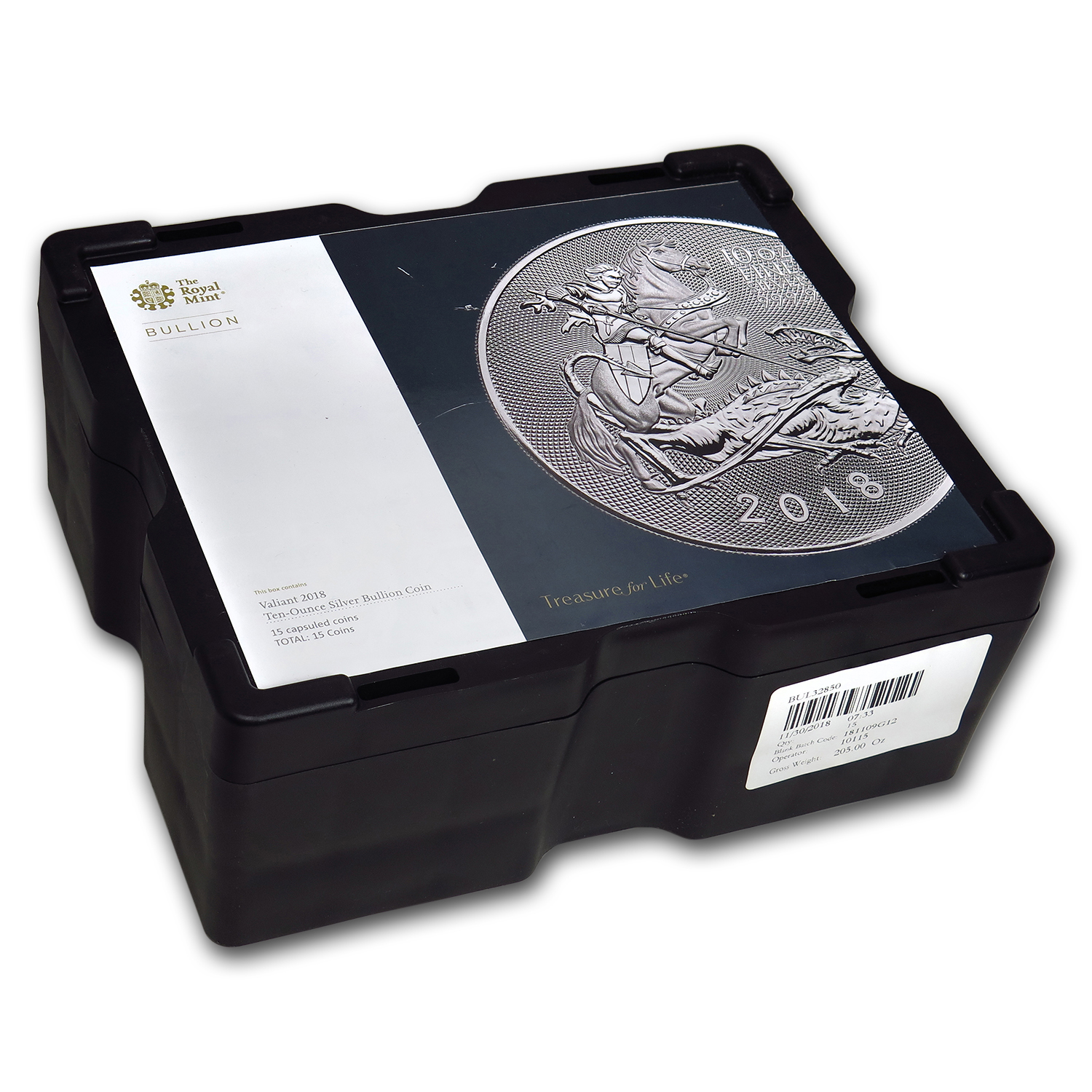 Buy 15-Coin 10 oz Silver Valiant Monster Box (Empty, Black) - Click Image to Close
