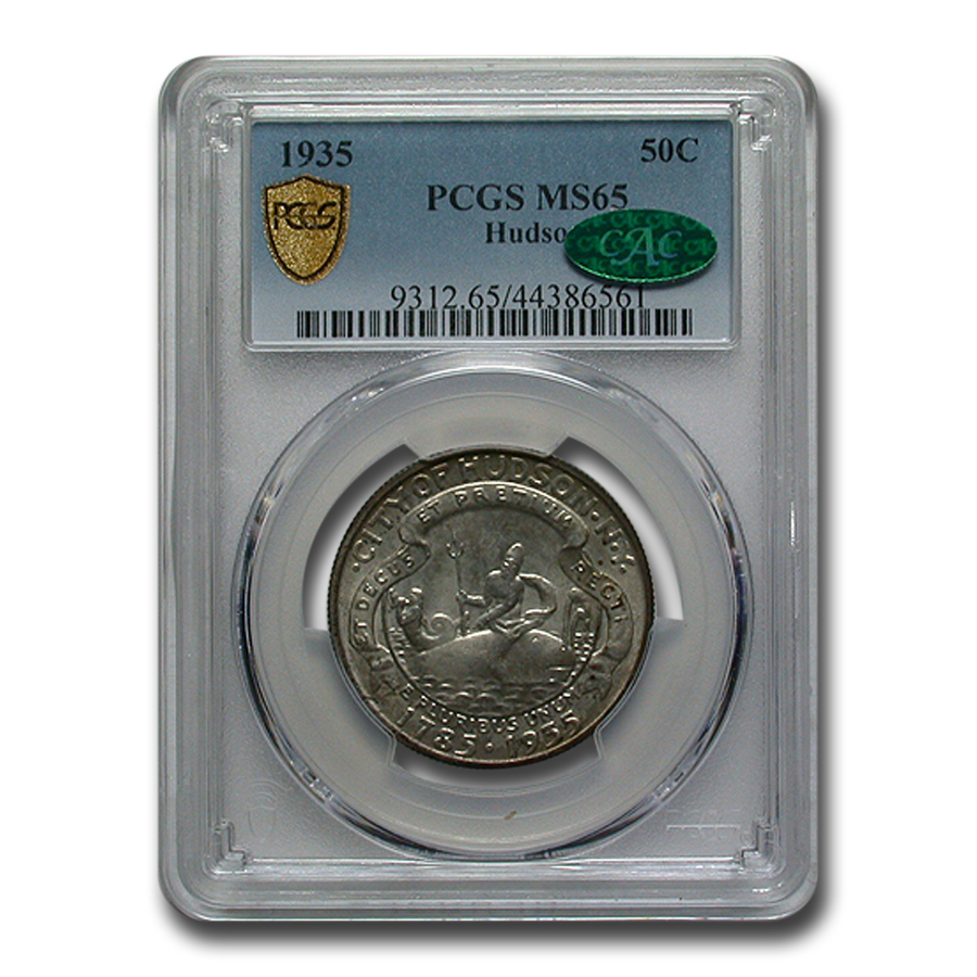 Buy 1935 Hudson Half Dollar Commem MS-65 PCGS CAC