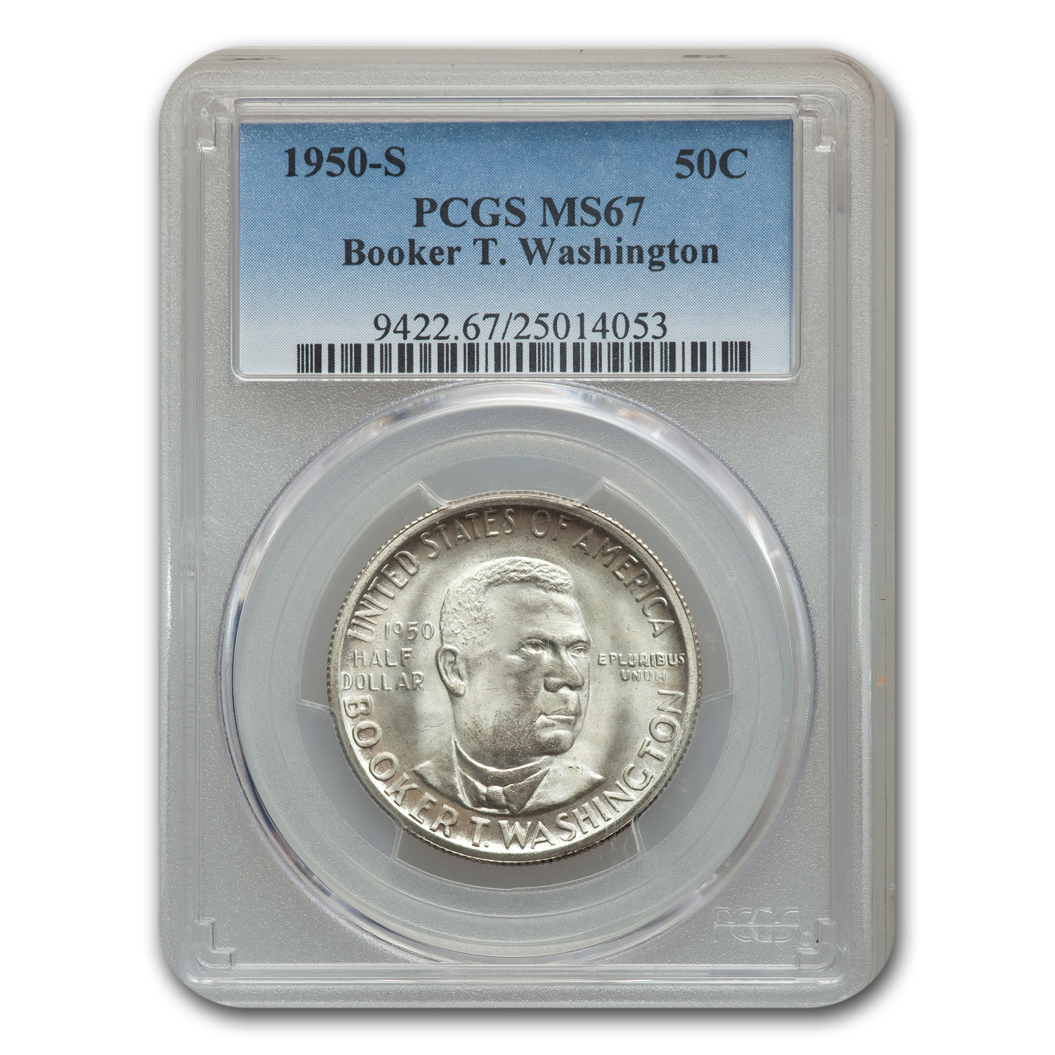 Buy 1950-S Booker T. Washington Half Dollar Commem MS-67 PCGS