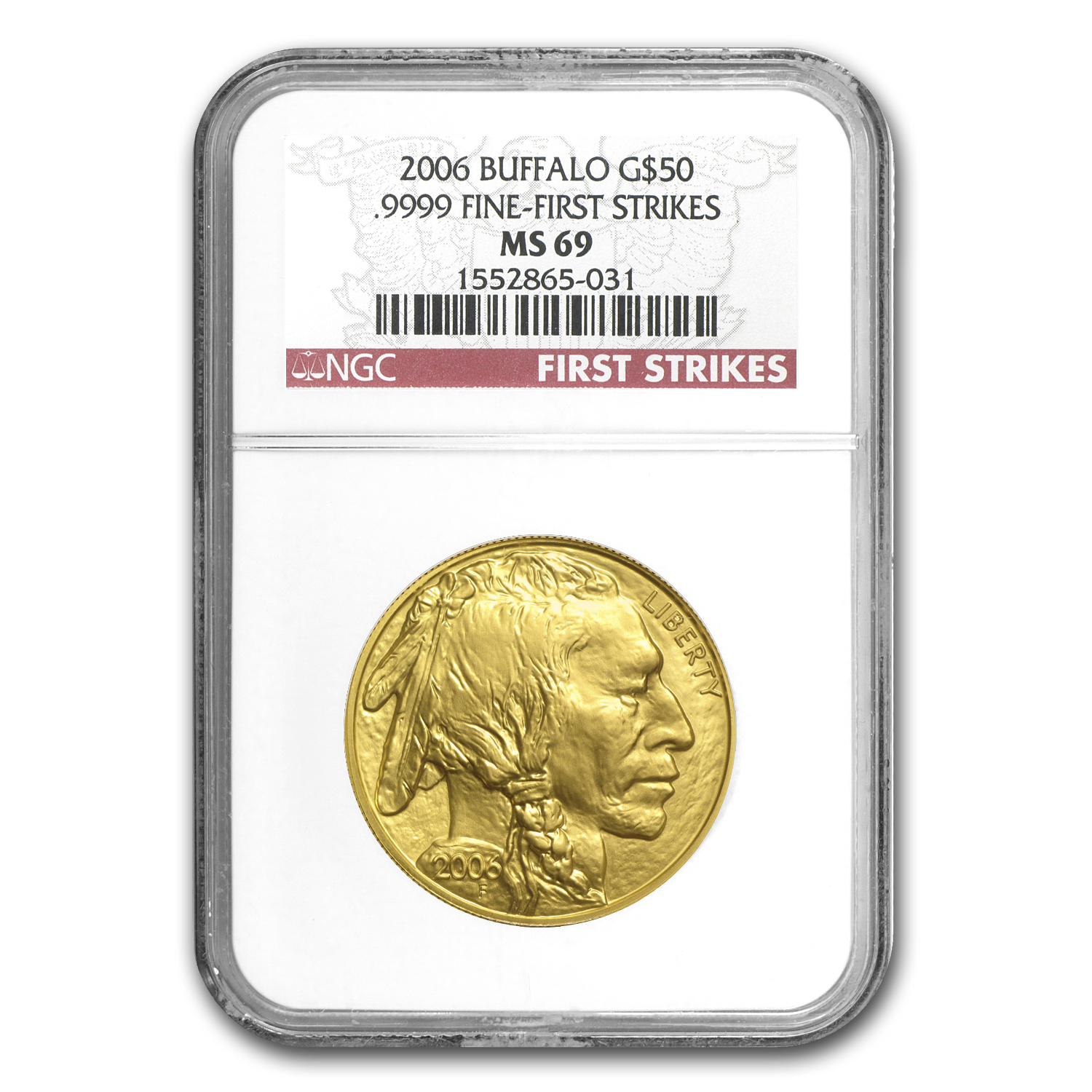 Buy 2006 1 oz Gold Buffalo MS-69 NGC (First Strikes)