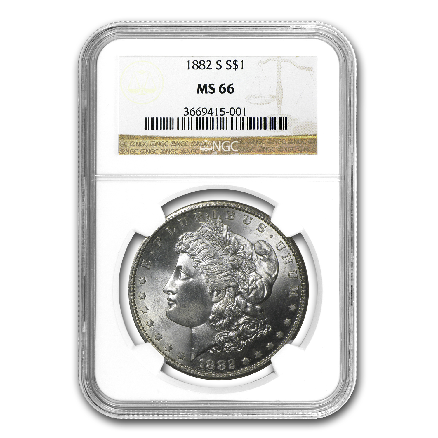 Buy 1882-S Morgan Dollar MS-66 NGC