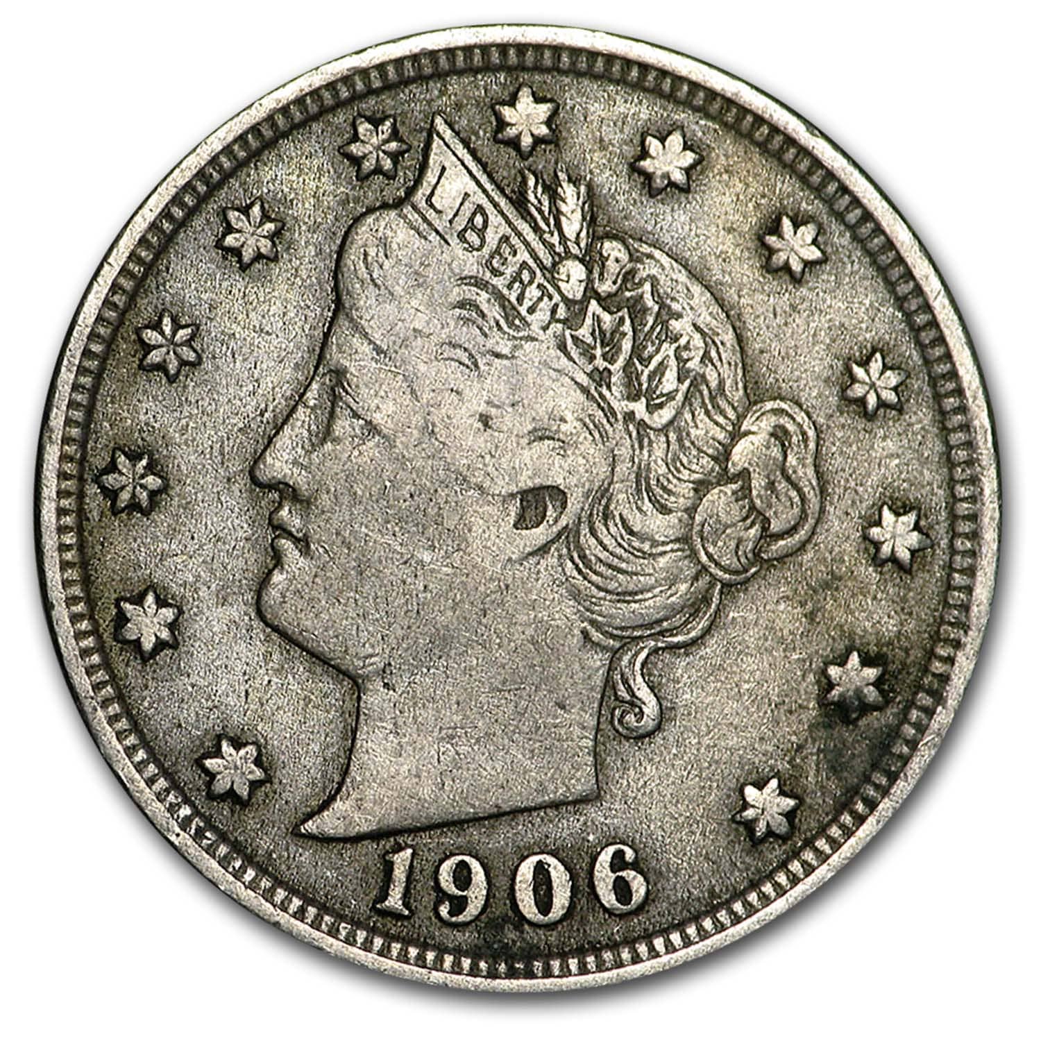 Buy 1906 Liberty Head V Nickel VF