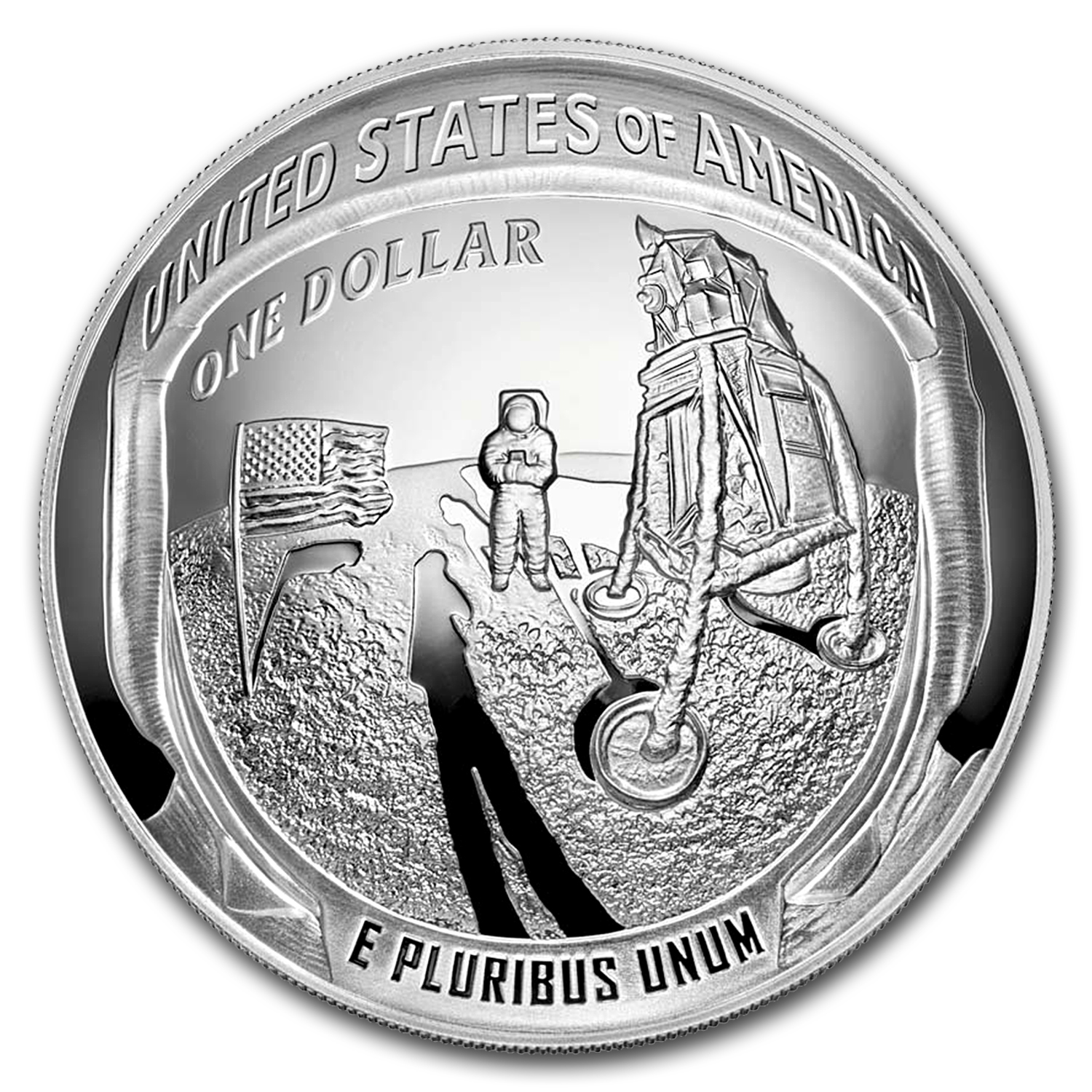 Buy 2019-P Apollo 11 50th Ann $1 5 oz Ag Pf Box COA