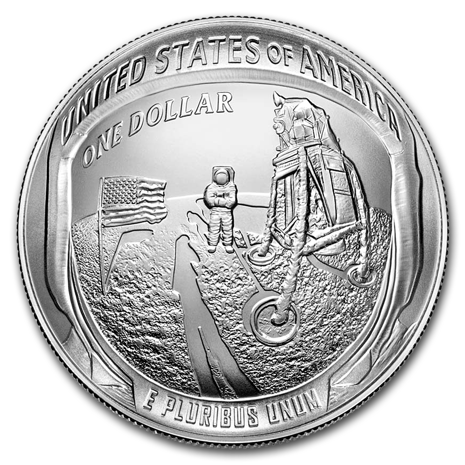 Buy 2019-P Apollo 11 50th Anniversary $1 Silver BU (Box & COA)