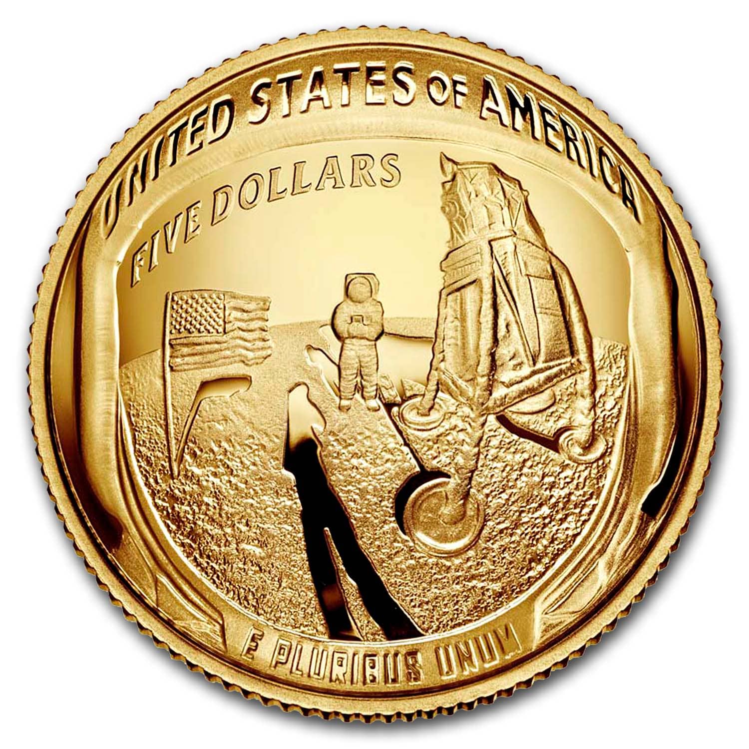 Buy 2019-W Gold $5 Apollo 11 50th Anniversary Proof (Box & COA)