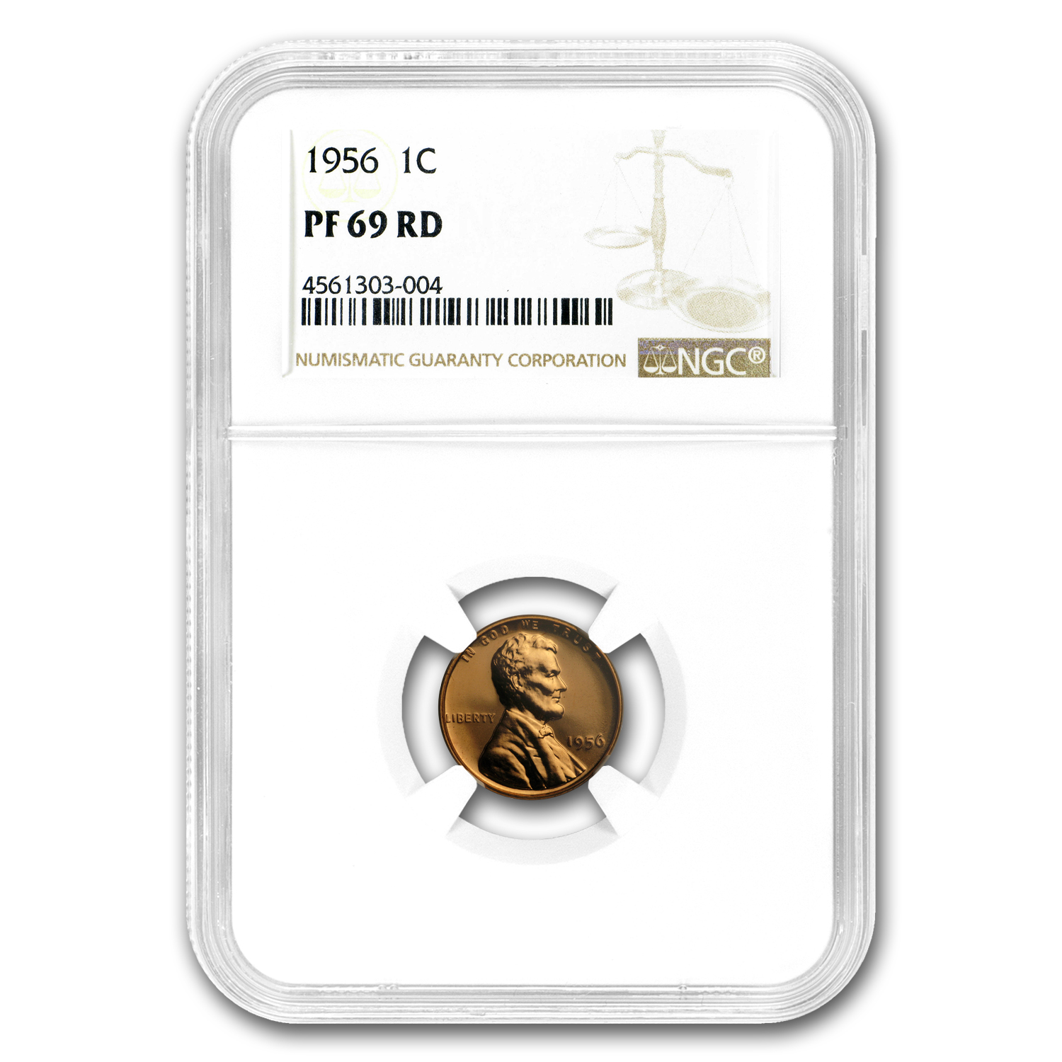 Buy 1956 Lincoln Cent PF-69 NGC (Red)