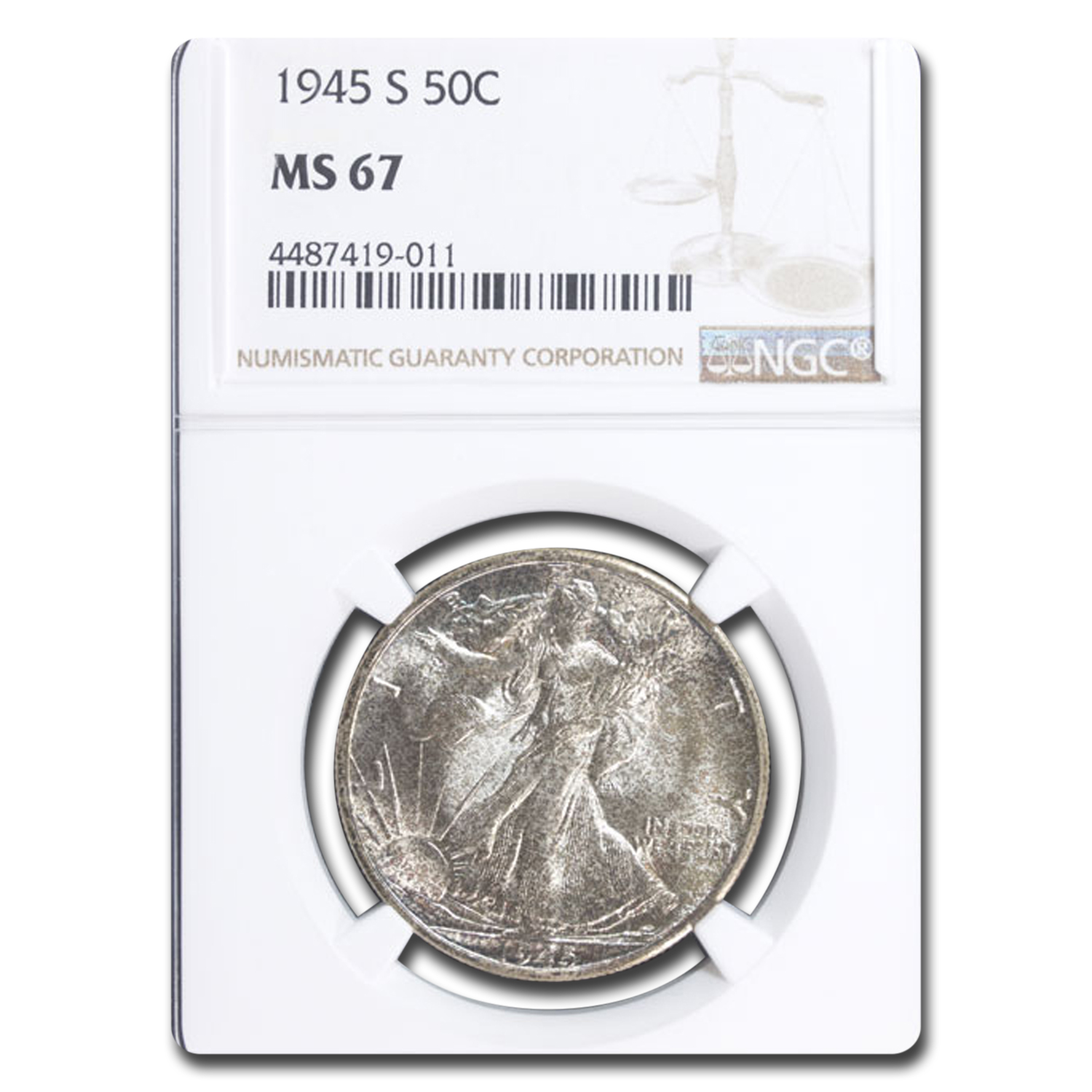 Buy 1945-S Walking Liberty Half Dollar MS-67 NGC