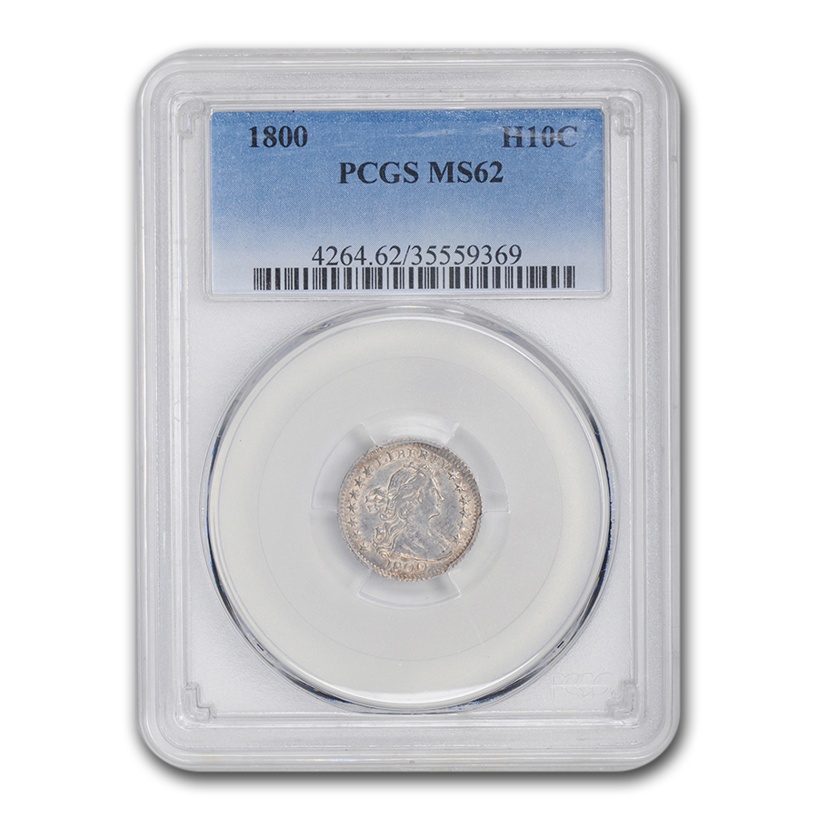 Buy 1800 Draped Bust Half Dime MS-62 PCGS - Click Image to Close
