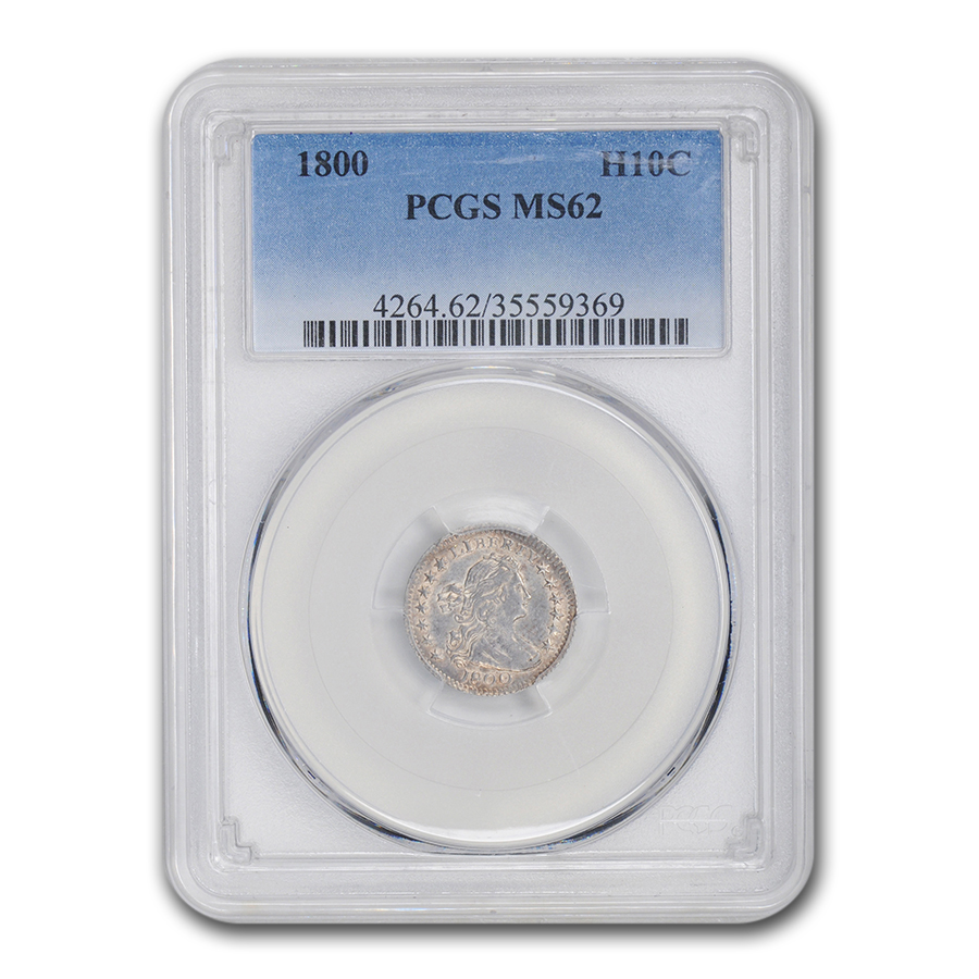 Buy 1800 Draped Bust Half Dime MS-62 PCGS