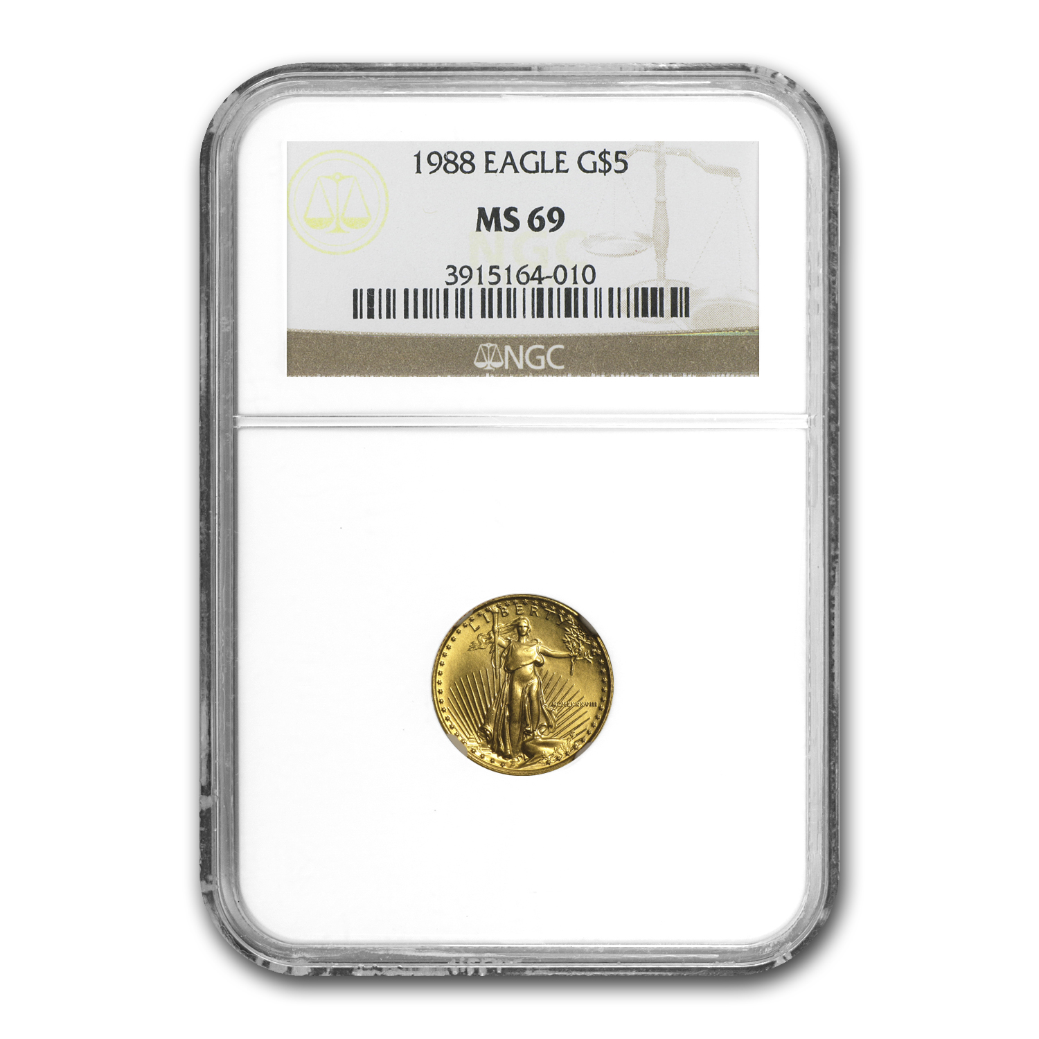 Buy 1988 1/10 oz American Gold Eagle MS-69 NGC