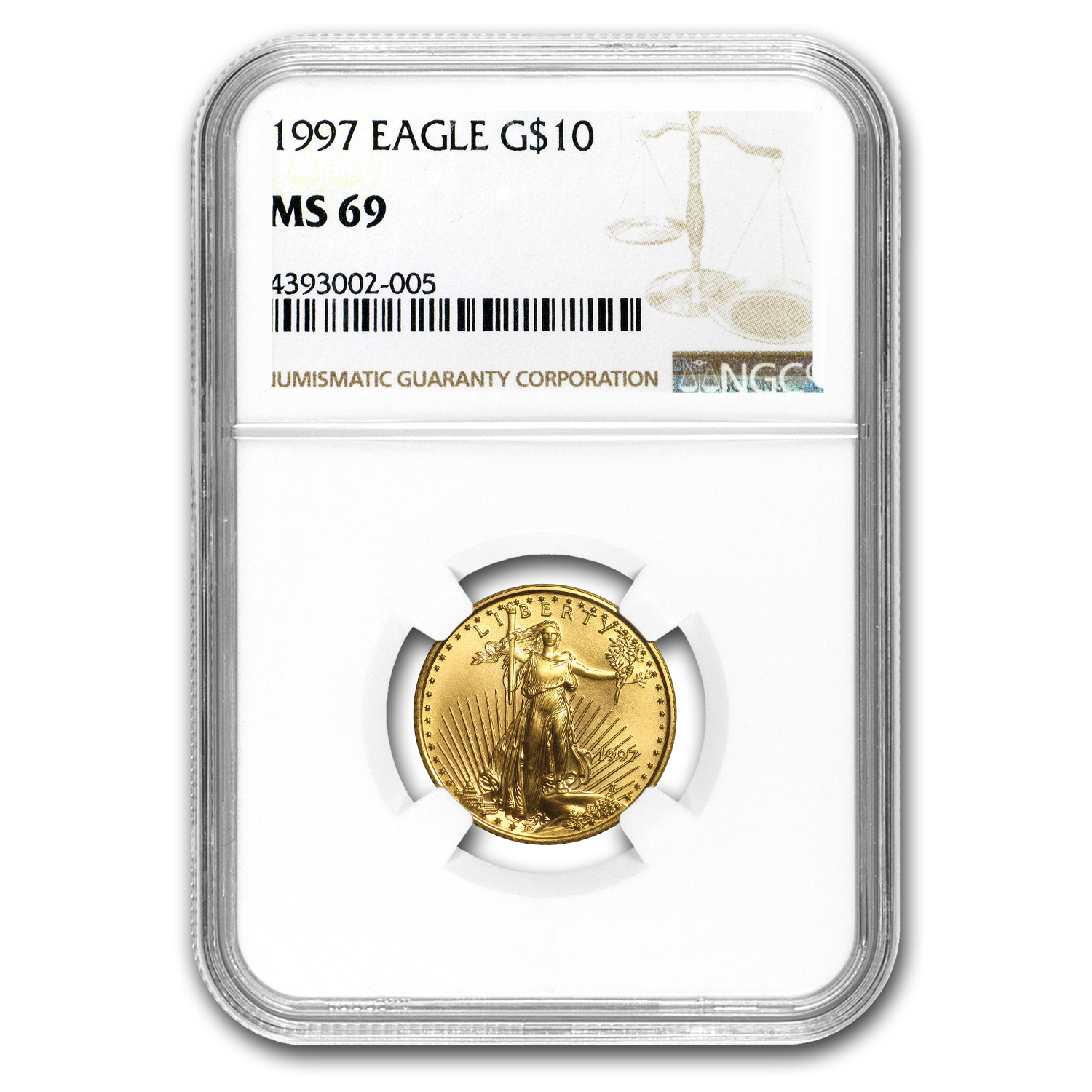 Buy 1997 1/4 oz American Gold Eagle MS-69 NGC