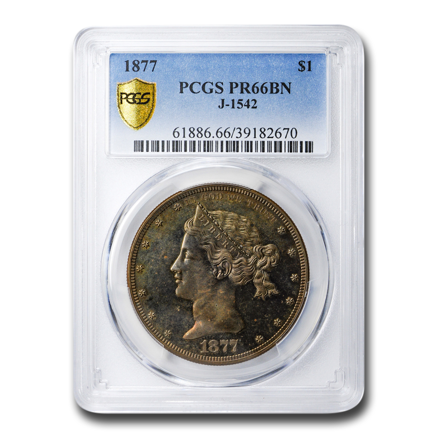 Buy 1877 Sailor Head Dollar Pattern PR-66 PCGS (Brown, J-1542)