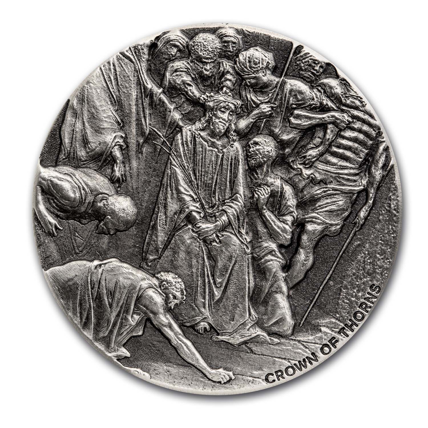 Buy 2019 2 oz Silver Coin - Biblical Series (Crown of Thorns) - Click Image to Close