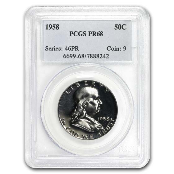 Buy 1958 Franklin Half Dollar PR-68 PCGS