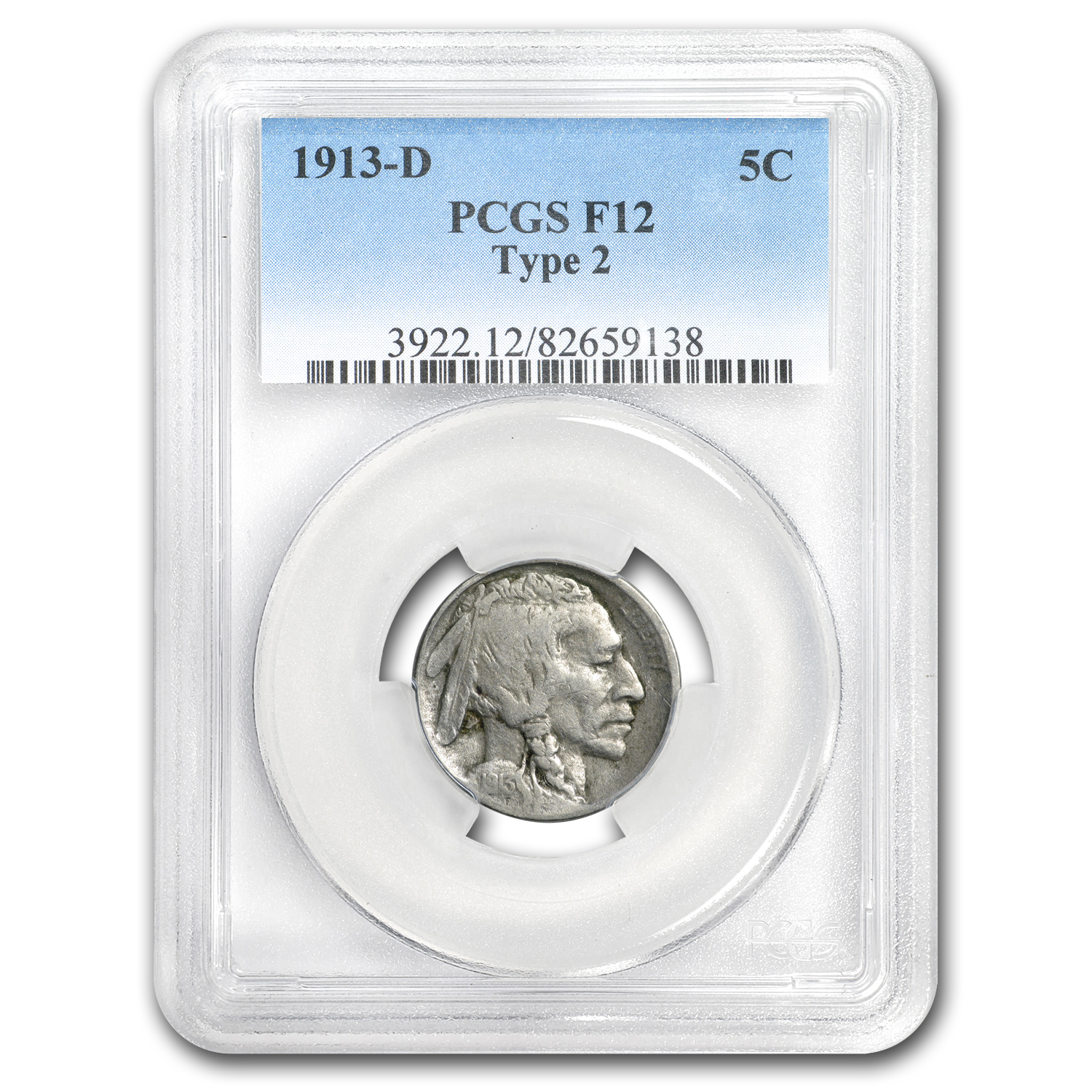 Buy 1913-D Buffalo Nickel Type-II F-12 PCGS