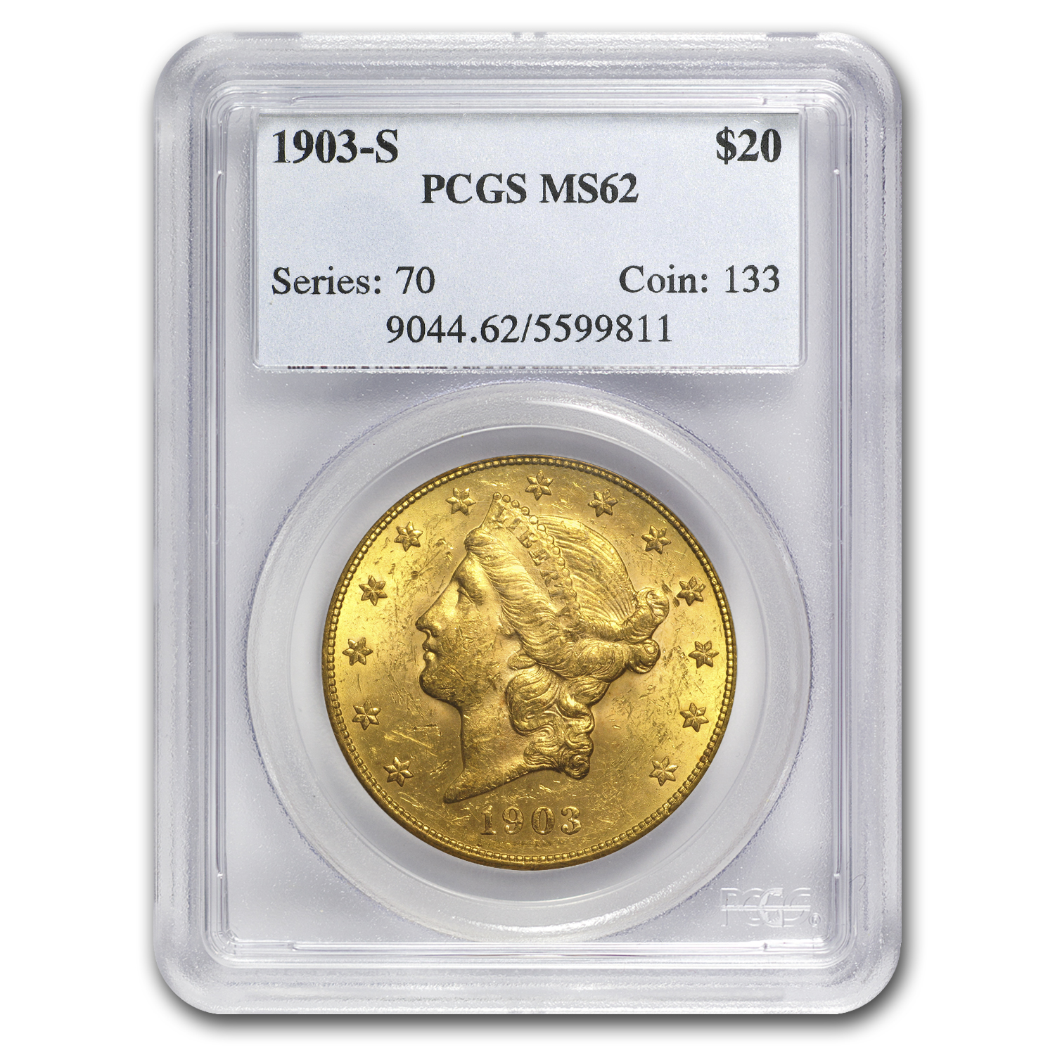 Buy 1903-S $20 Liberty Gold Double Eagle MS-62 PCGS