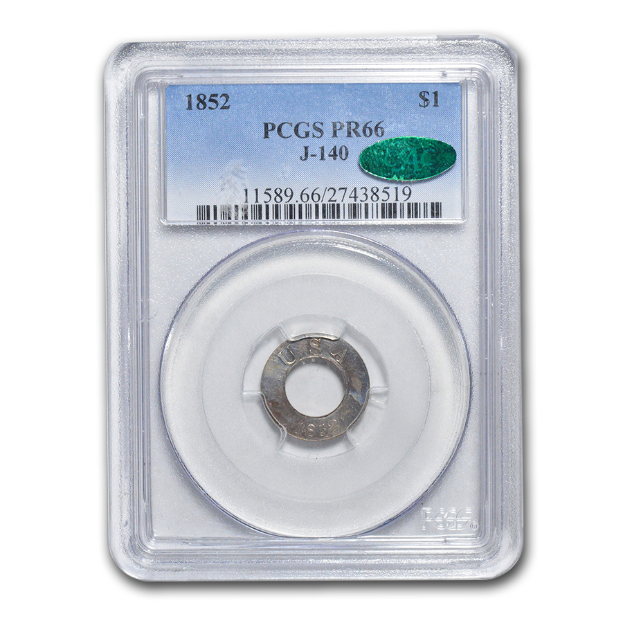 Buy 1852 $1 Pattern Gold Dollar PR-66 PCGS CAC (J-140)