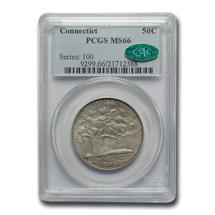 Buy 1935 Connecticut Half Dollar MS-66 PCGS CAC