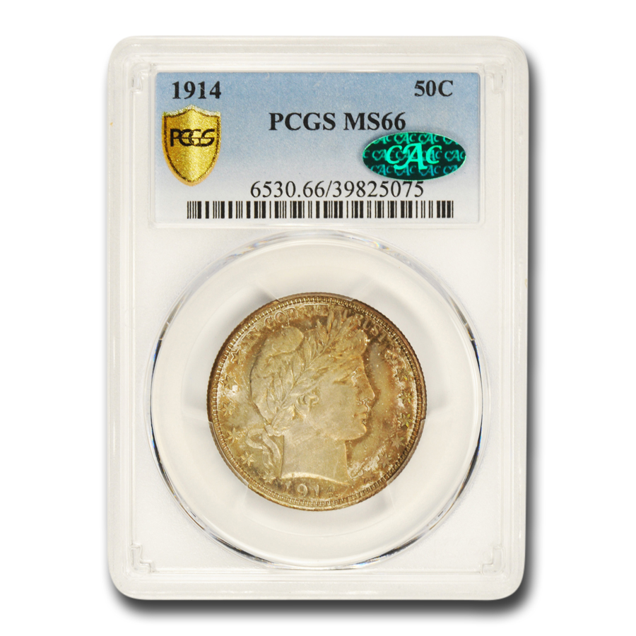 Buy 1914 Barber Half Dollar MS-66 PCGS CAC