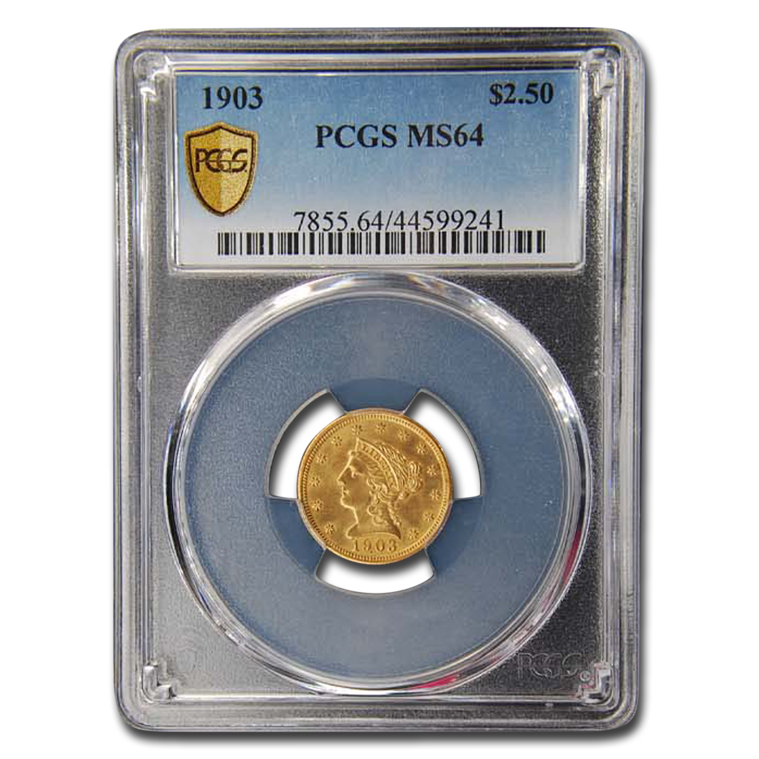 Buy 1903 $2.50 Liberty Gold Quarter Eagle MS-64 PCGS