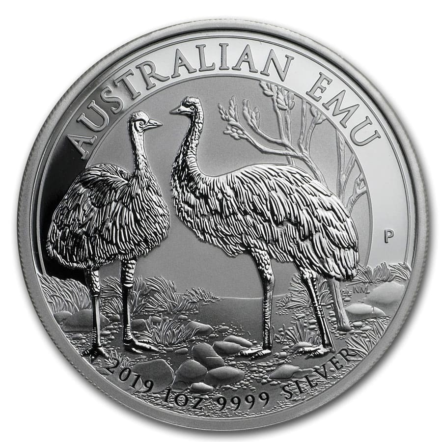 Buy 2019 Australia 1 oz Silver Emu BU - Click Image to Close