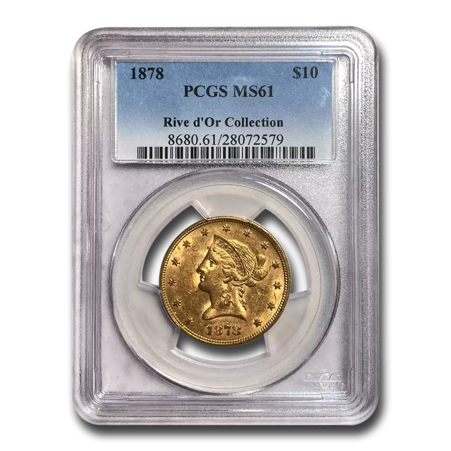 Buy 1878 $10 Liberty Gold Eagle MS-61 PCGS