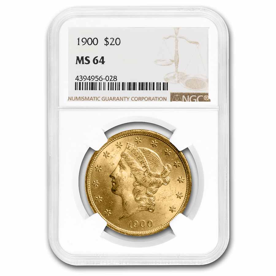 Buy 1900 $20 Liberty Gold Double Eagle MS-64 NGC