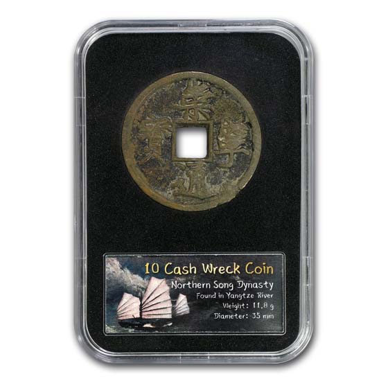 Buy China 10 Cash Emperor Hui Tsung Yangtze River Shipwreck