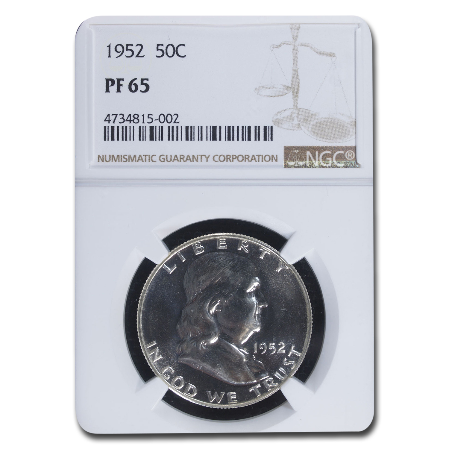 Buy 1952 Franklin Half Dollar PF-65 NGC