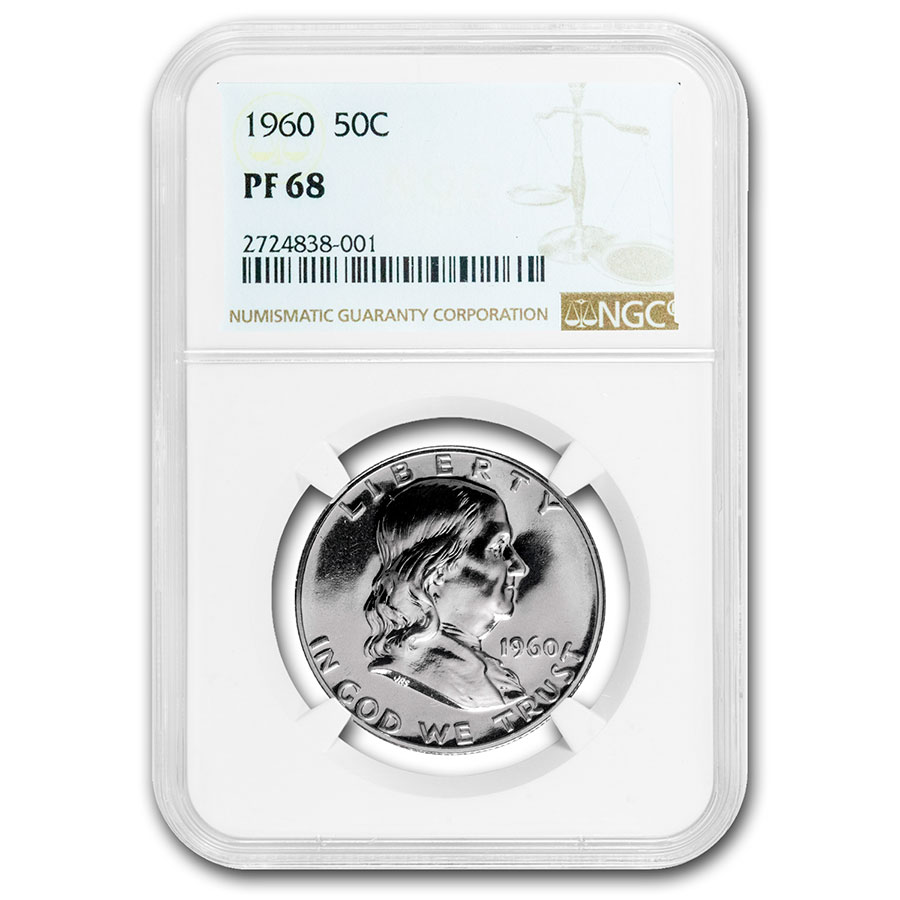 Buy 1960 Franklin Half Dollar PF-68 NGC