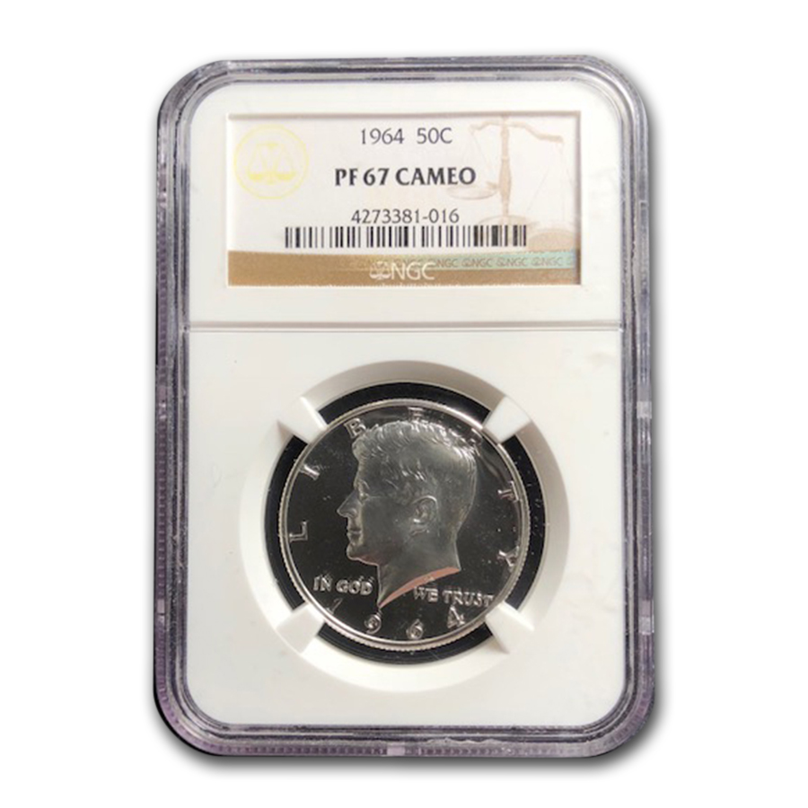 Buy 1964 Kennedy Half Dollar PF-67 Cameo NGC