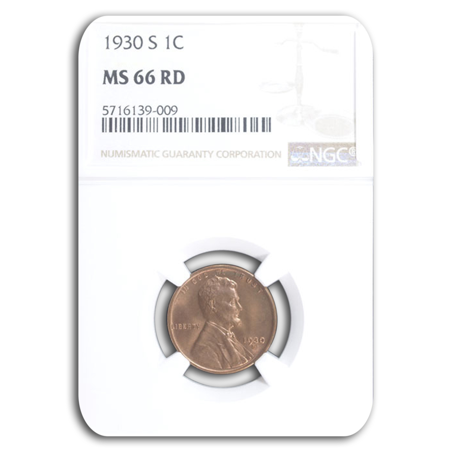Buy 1930-S Lincoln Cent MS-66 NGC (Red)