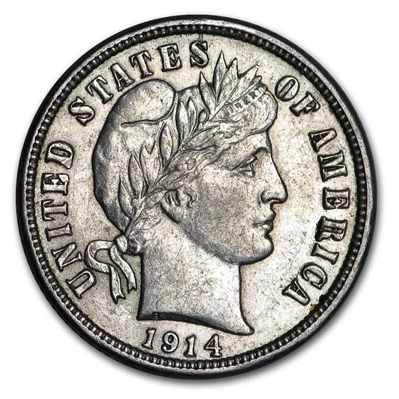 Buy 1914-D Barber Dime AU