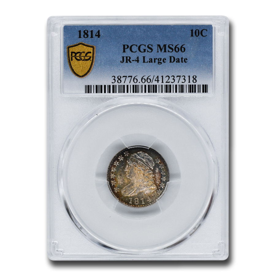 Buy 1814 Capped Bust Dime MS-66 PCGS (JR-4, Large Date)