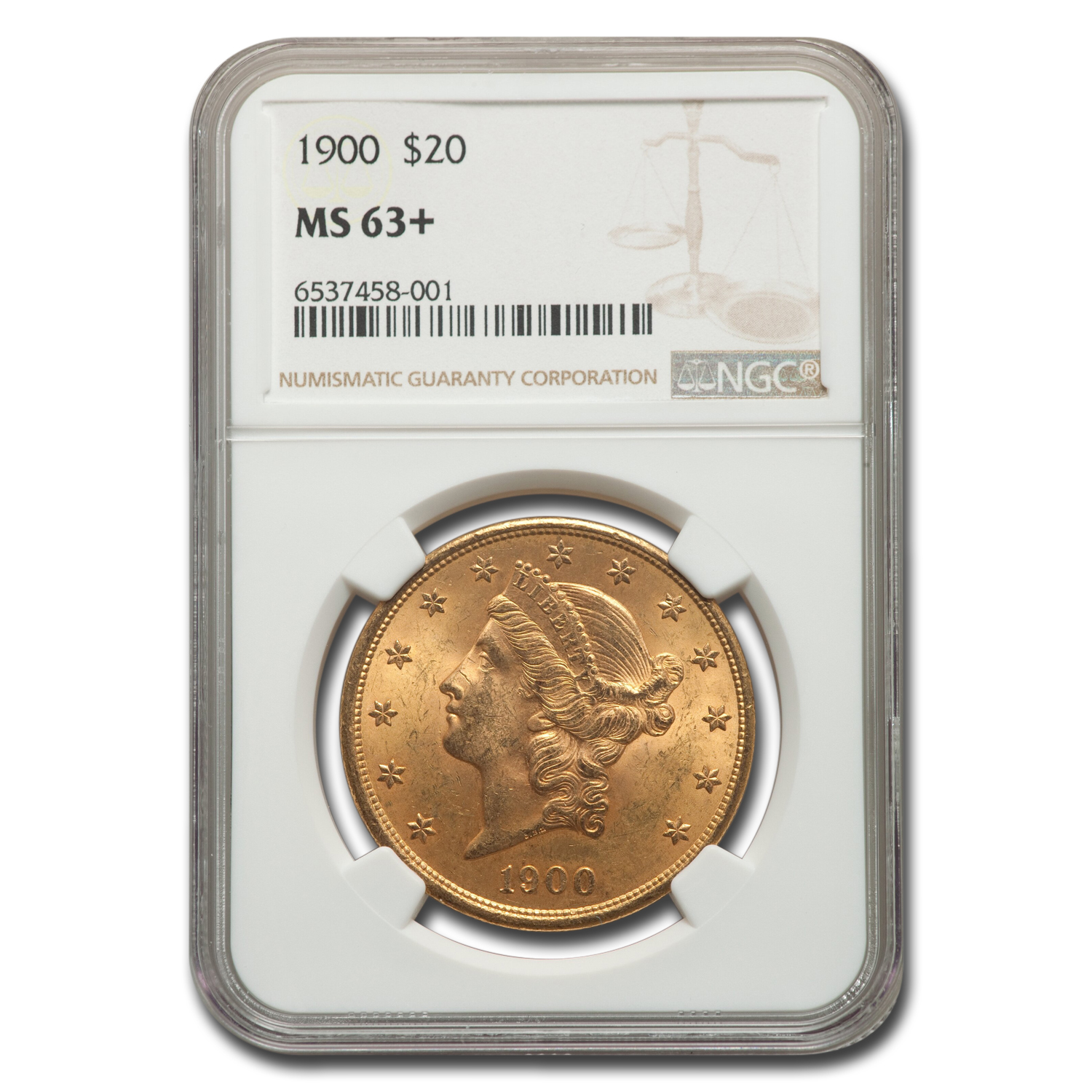 Buy 1900 $20 Liberty Gold Double Eagle MS-63+ NGC