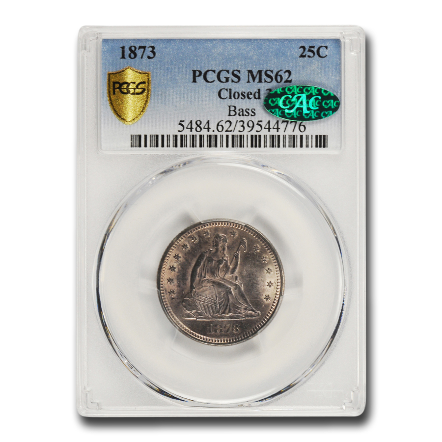 Buy 1873 Liberty Seated Quarter MS-62 PCGS CAC (Closed 3)
