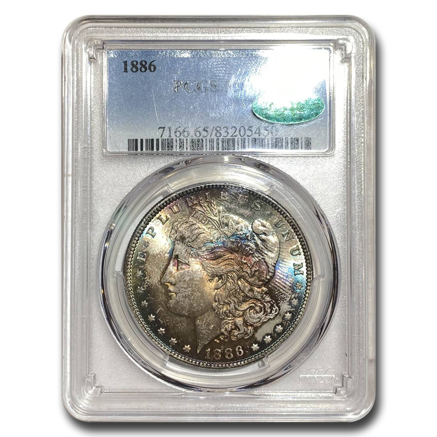 Buy 1886 Morgan Dollar MS-65 PCGS CAC (Beautiful Toning) - Click Image to Close