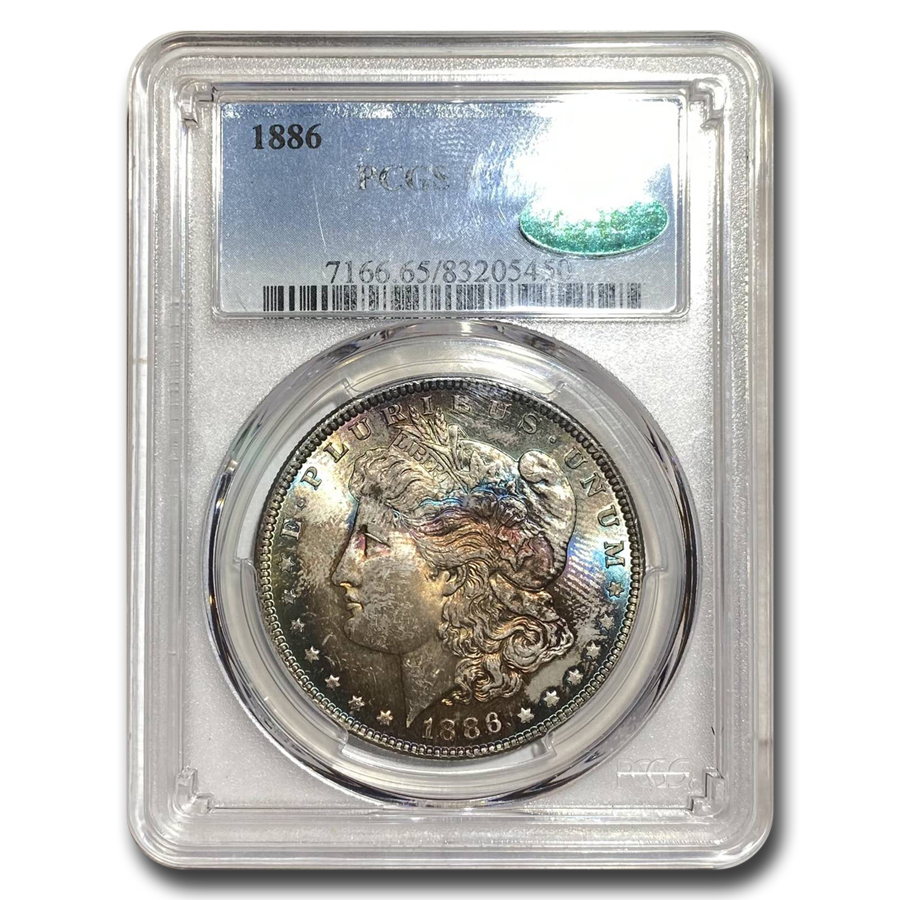 Buy 1886 Morgan Dollar MS-65 PCGS CAC (Beautiful Toning)