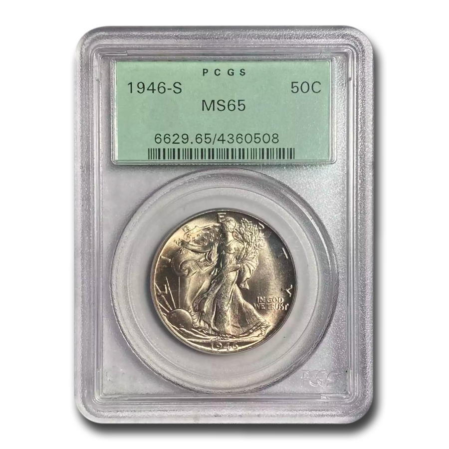 Buy 1946-S Walking Liberty Half Dollar MS-65 PCGS (OGH)