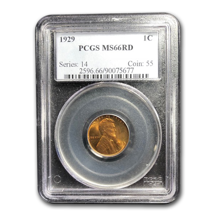 Buy 1929 Lincoln Cent MS-66 PCGS (Red)