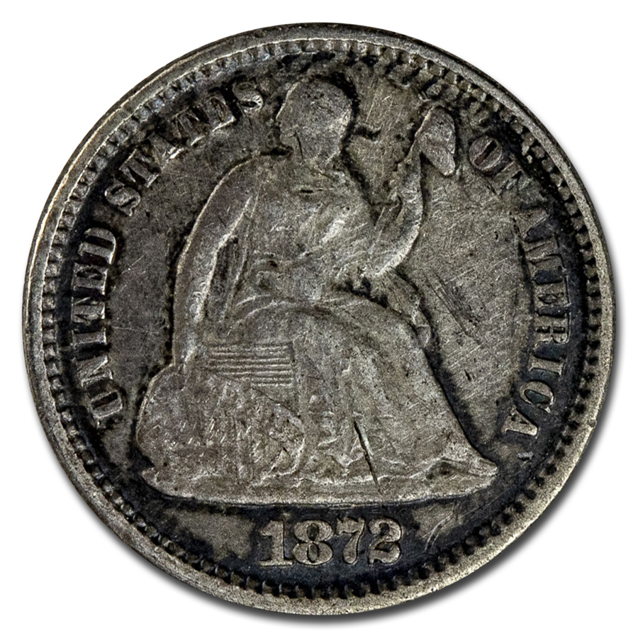 Buy 1872 Liberty Seated Half Dime VF - Click Image to Close