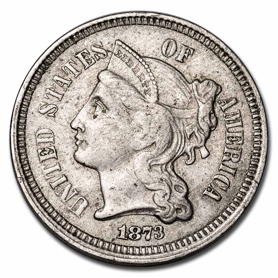 Buy 1873 3 Cent Nickel Open 3 XF