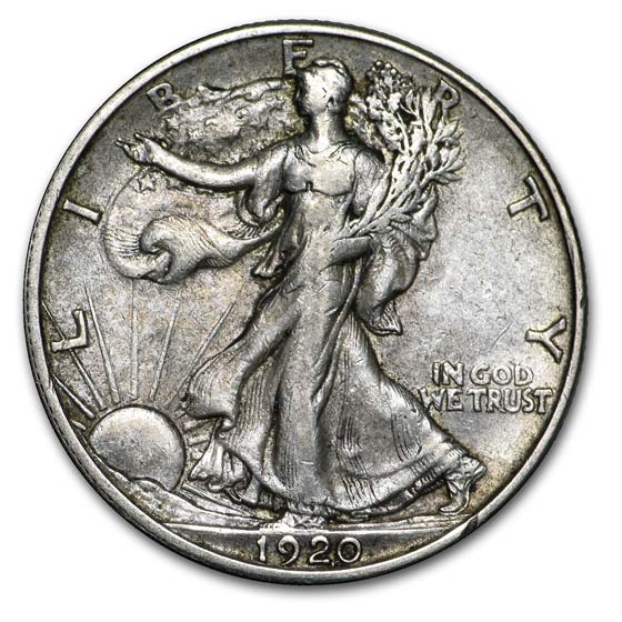 Buy 1920-S Walking Liberty Half Dollar XF